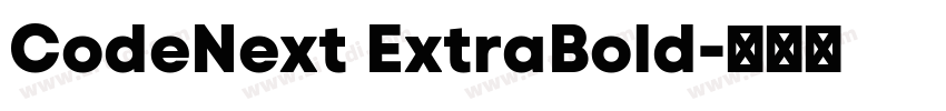 CodeNext ExtraBold字体转换